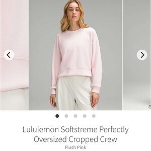 lululemon athletica Softstreme Oversized Crew - Flush Pink